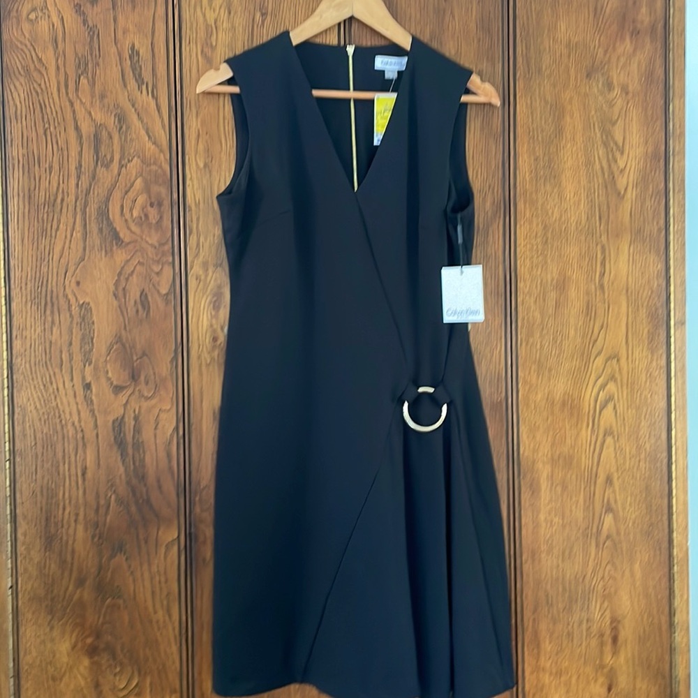 NWT Calvin Klein Black Dress Size 8